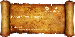 Mahács Laura névjegykártya